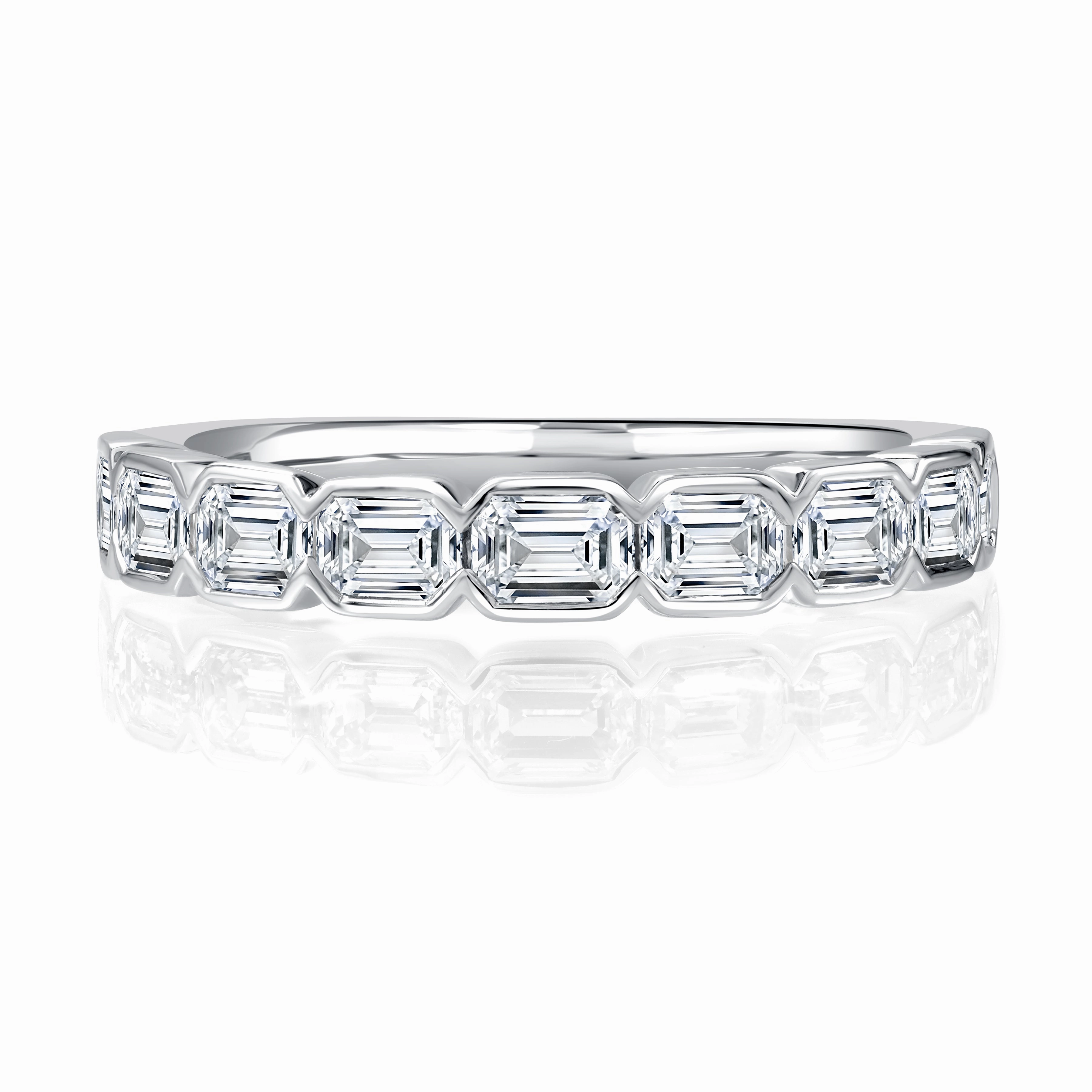 14KT WHITE GOLD DIAMOND BAND 1.35CT
