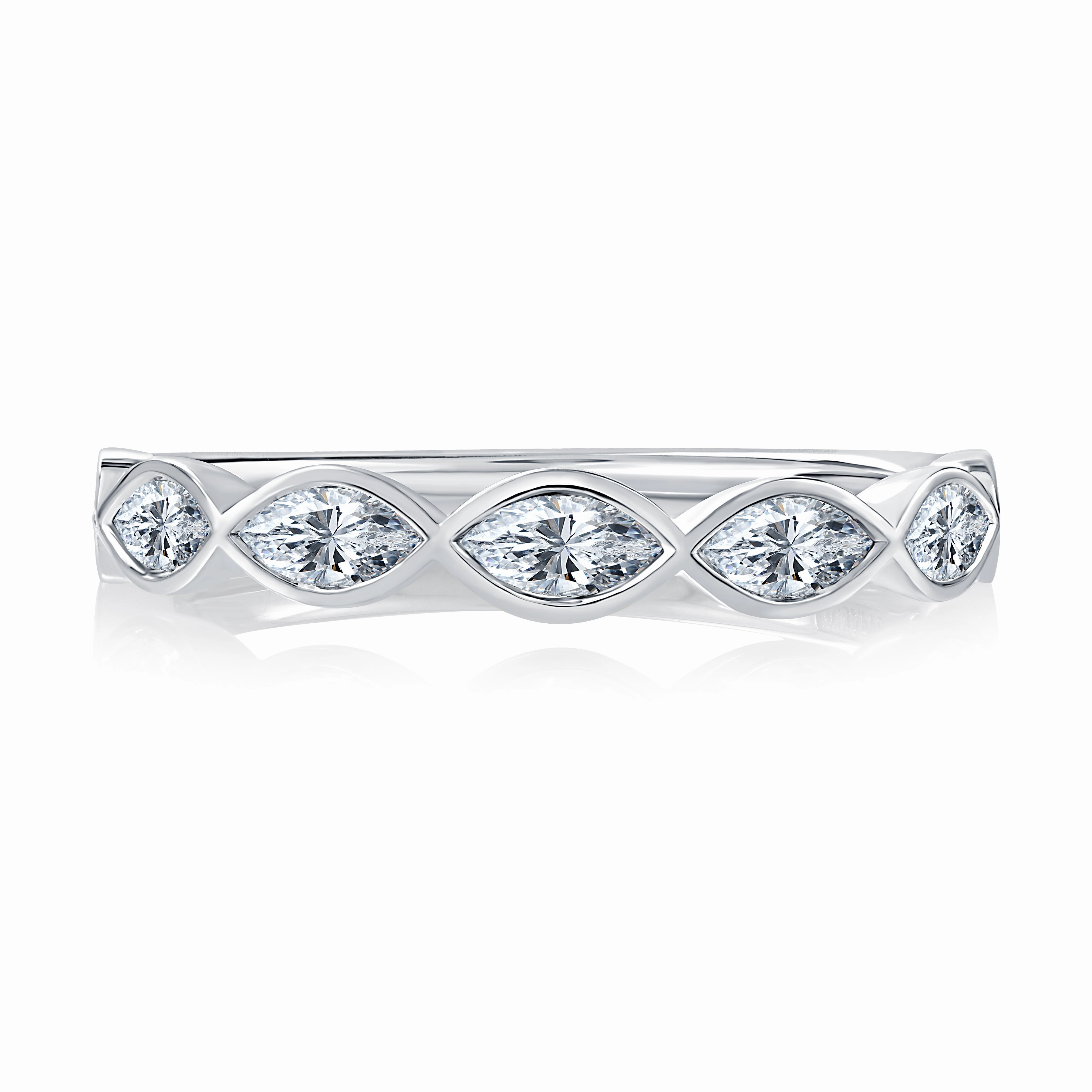 14KT WHITE GOLD DIAMOND BAND .70CT