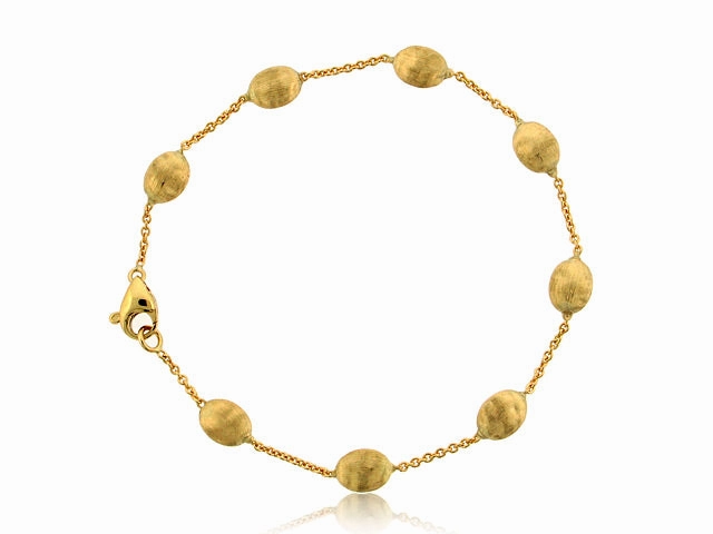 18K YELLOW GOLD MEDIUM BEAN BRACELET FROM THE SIVIGLIA COLLECTION