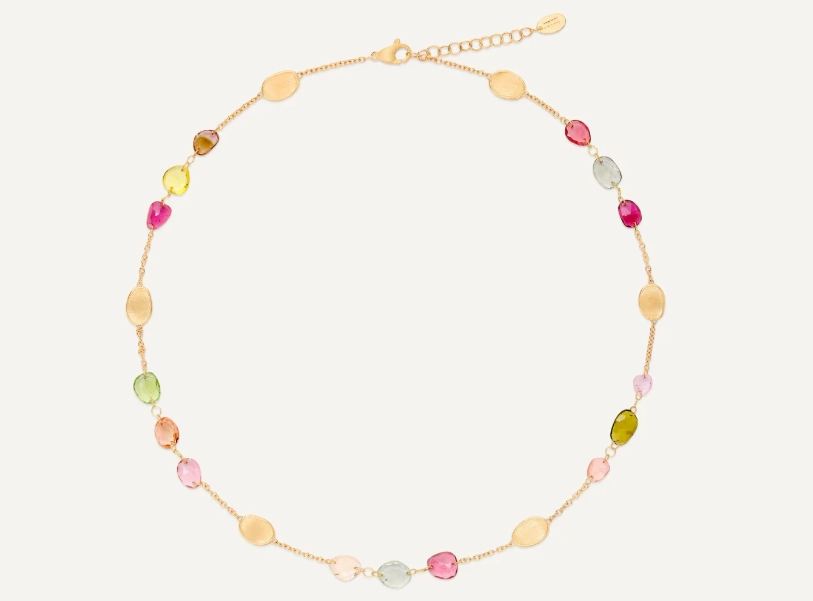 18K YELLOW GOLD TOURMALINE NECKLACE FROM THE LUNARIA COLLECTION