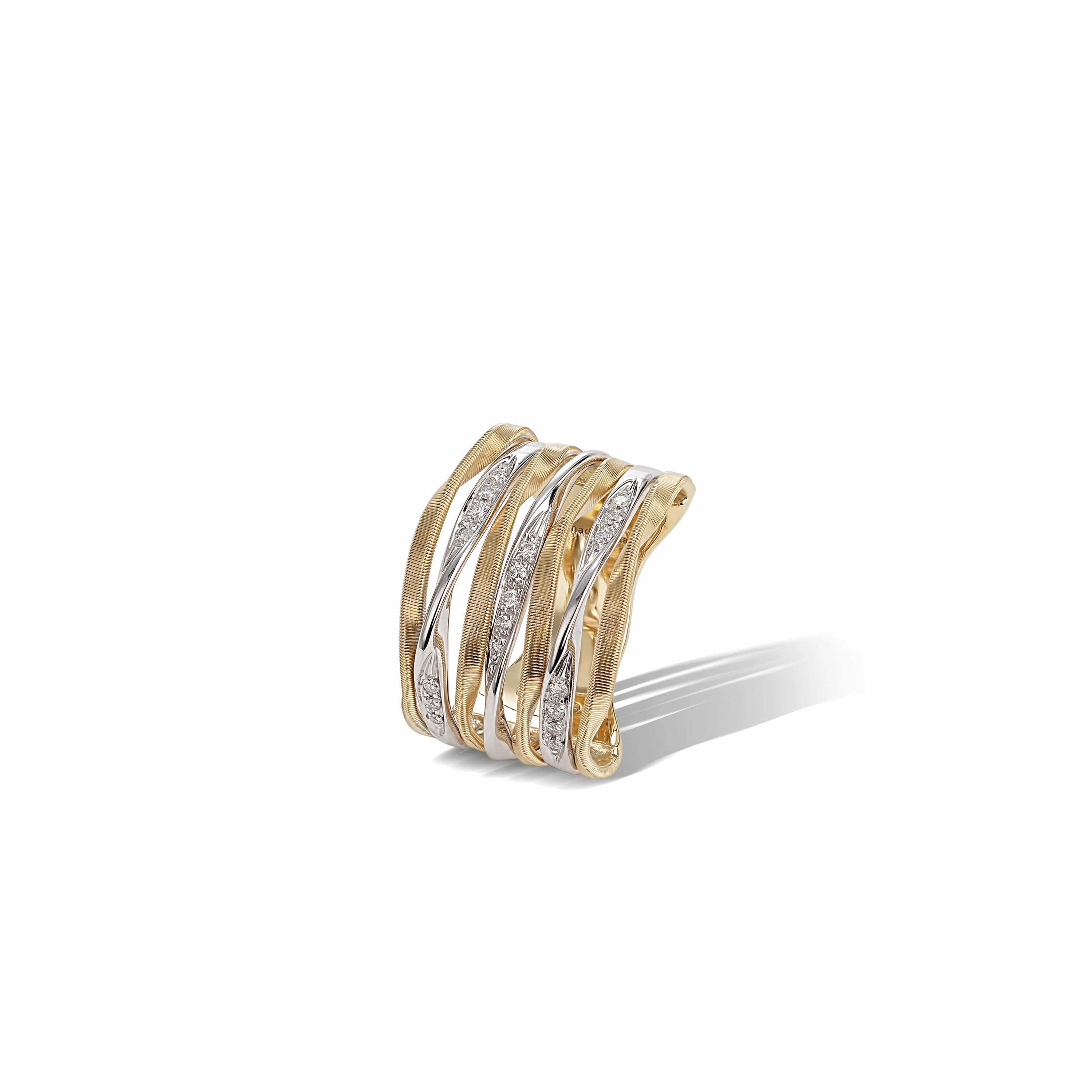 18KY ONDE MARRAKECH .16CT DIAMOND RING