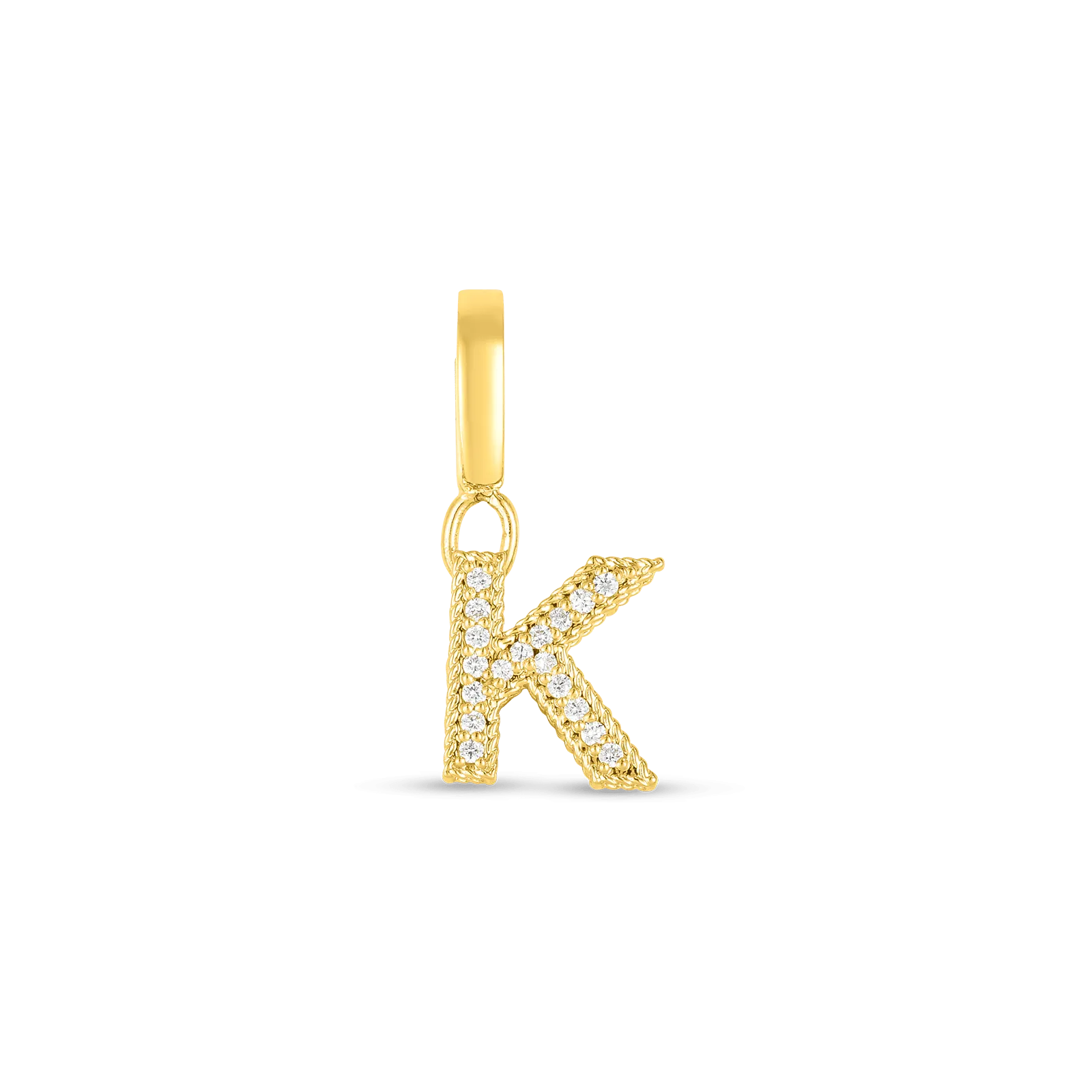 18KYDIAMOND LETTER"K"