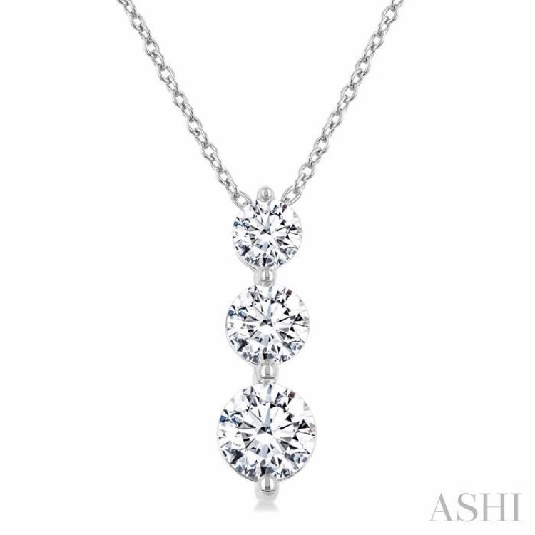 1.0CTRDDM 3STONE SNOWMAN PD WG 14K-G CH*