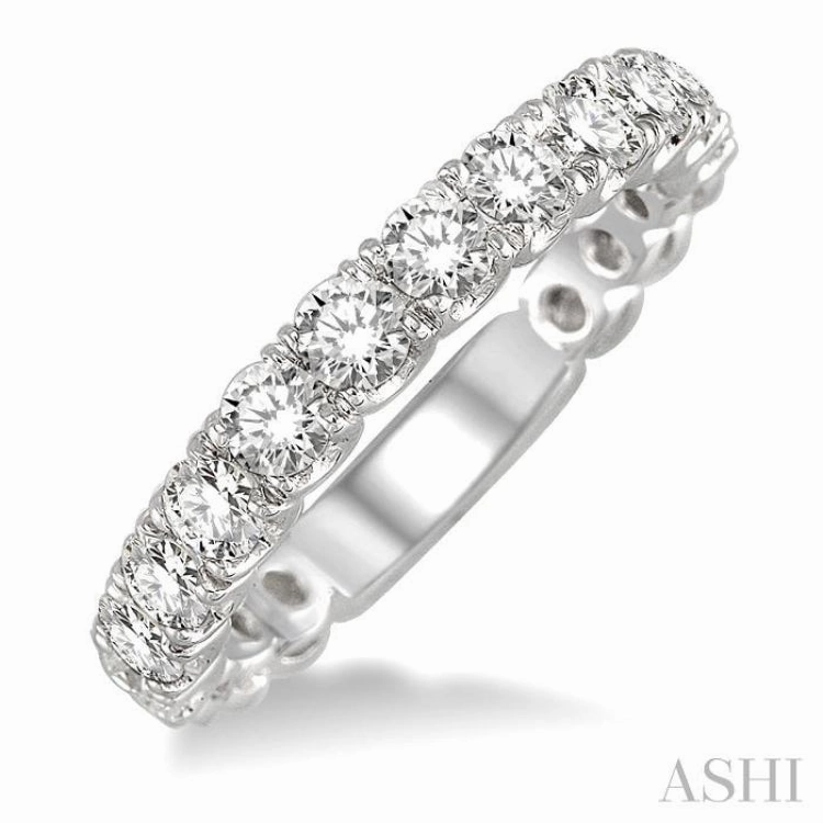 1 1/5 ctw Diamond Matching Wedding Band in 14K White Gold