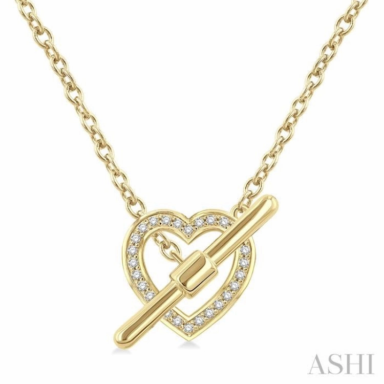 .10CTRD DM PET TOGGLE HEART NK YG10K-S*