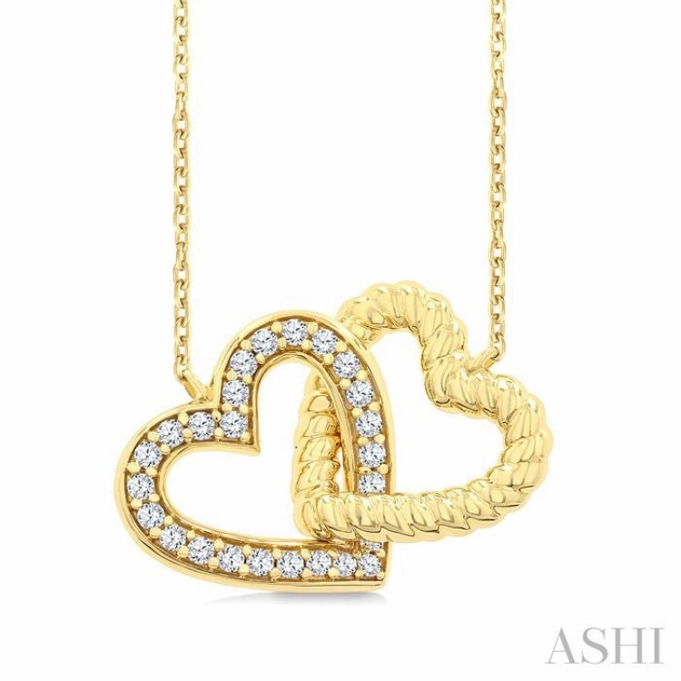 .15CTRDDM HEART INTERLOCK PD YG10K-G CH*