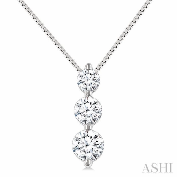 .25CTRDDM 3STONE SNOWMAN PD WG 14K-G CH*