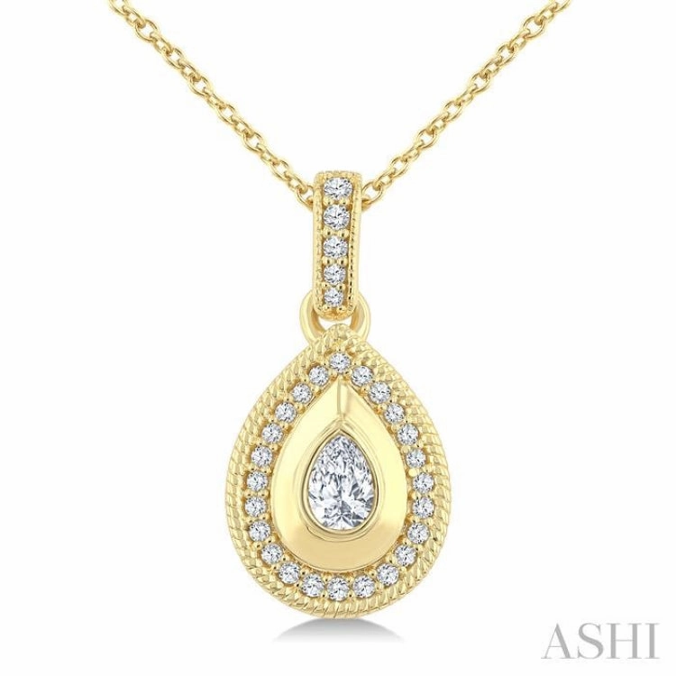 .25CTTWDM PEAR-SHAPE BOLD PD YG14K-G CH*