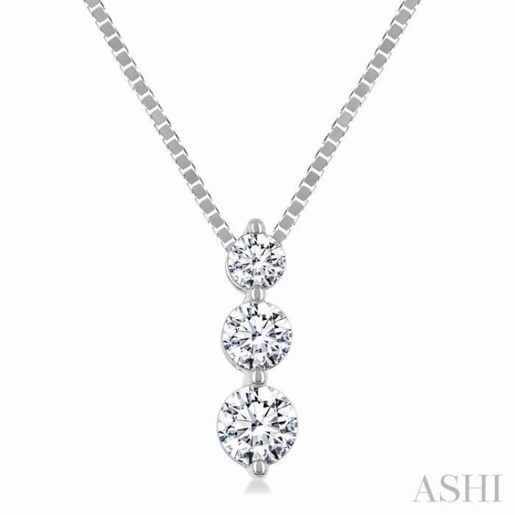 .33CTRDDM 3STONE SNOWMAN PD WG 14K-G CH*