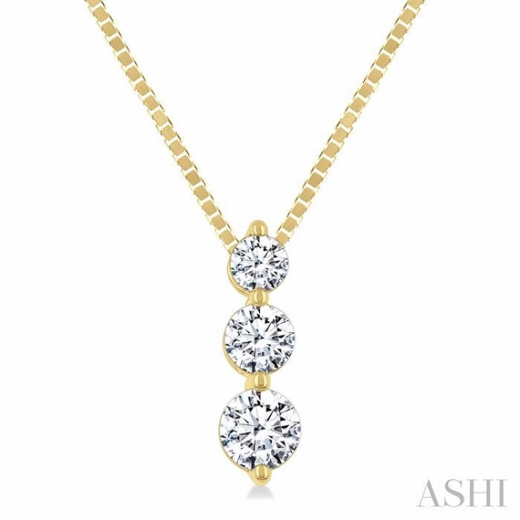 .33CTRDDM 3STONE SNOWMAN PD YG 14K-G CH*