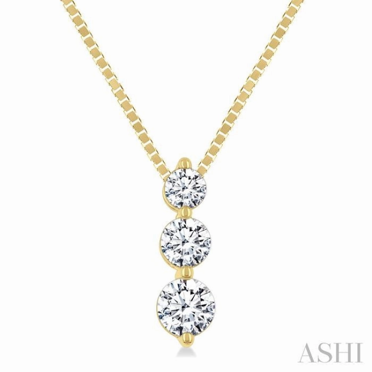 .33CTRDDM 3STONE SNOWMAN PD YG 14K-G CH*
