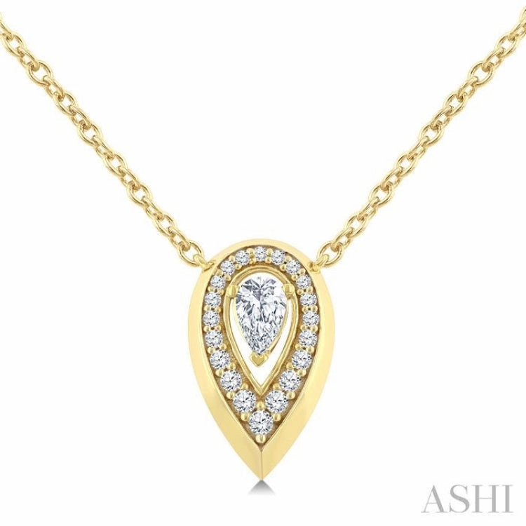 .33CTTWDM PEAR SHAPE BOLD PD YG14K-G CH*