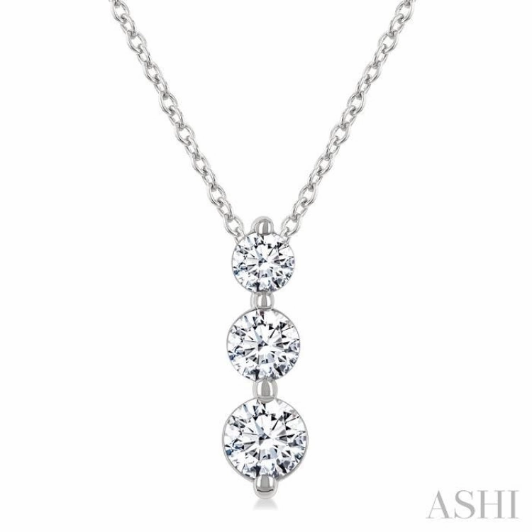 .50CTRDDM 3STONE SNOWMAN PD WG 14K-G CH*