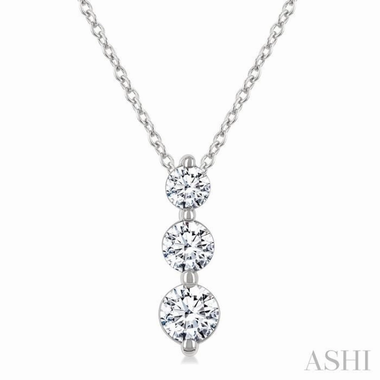 .50CTRDDM 3STONE SNOWMAN PD WG 14K-G CH*