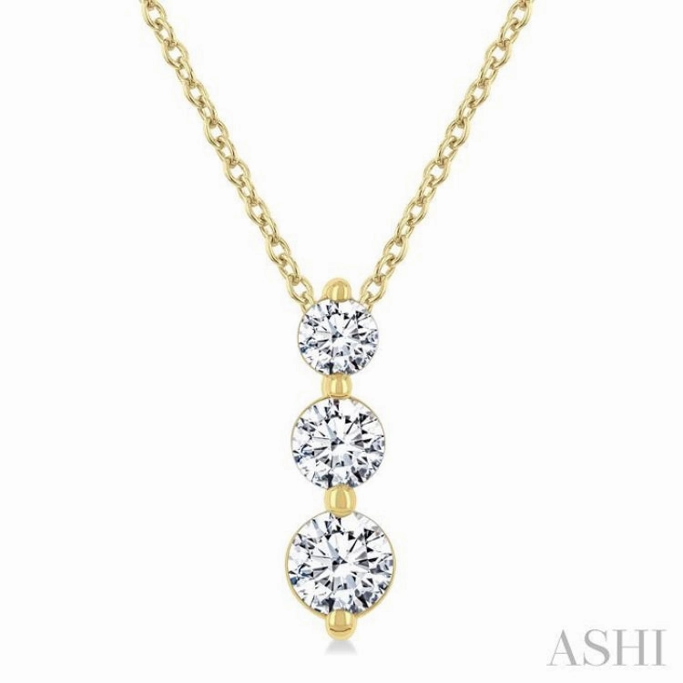 .50CTRDDM 3STONE SNOWMAN PD YG 14K-G CH*