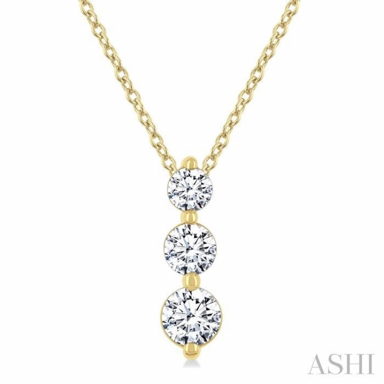 .50CTRDDM 3STONE SNOWMAN PD YG 14K-G CH*