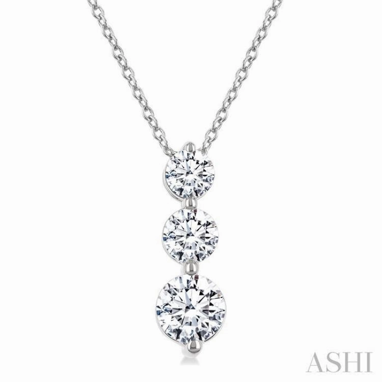 .70CTRDDM 3STONE SNOWMAN PD WG 14K-G CH*