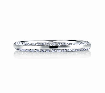 A.JAFFE ART DECO CLASSIC SIDE PAV BAND 0.37