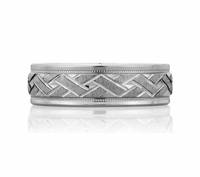 A.JAFFE ART DECO ORNAMENTED CARVED MEN'S BAND