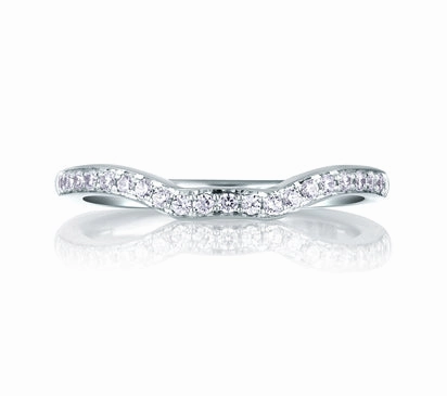 A.JAFFE ART DECO PERFECT FIT PAV BAND 0.17