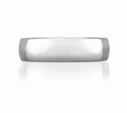 A.JAFFE CLASSICS BRIGHT POLISHED CLASSICALLY ELEGANT MEN'S BAND