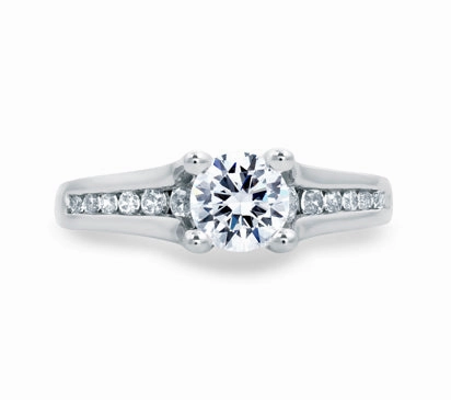 A.JAFFE CLASSICS CLASSIC PRONG SET SOLITAIRE ENGAGEMENT RING 0.28             (not including center