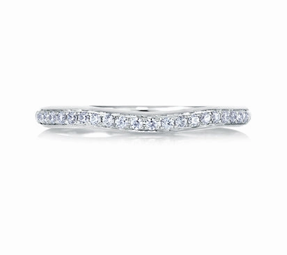 A.JAFFE CLASSICS CURVED PAV SET CONTOUR BAND 0.15