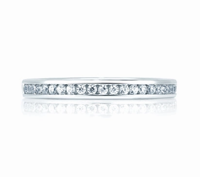 A.JAFFE CLASSICS ROUND CHANNEL SET WEDDING BAND 0.23