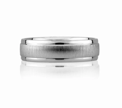 A.JAFFE CLASSICS SATIN CLASSIC MEN'S RING