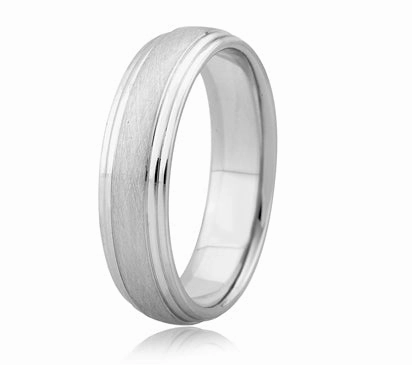 A.JAFFE CLASSICS SCRATCH FINISH MODERN MEN'S RING