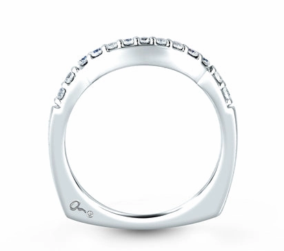 A.JAFFE CLASSICS SHARED PRONG WEDDING BAND 0.22