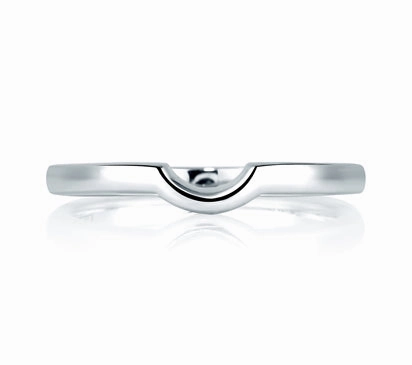 A.JAFFE CLASSICS SIMPLE UNSTUDDED WEDDING BAND