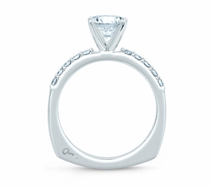 A.JAFFE CLASSICS TIMELESS CLASSIC SHARED PRONG ENGAGEMENT RING 0.2            (not including center