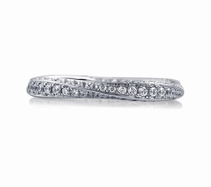 A.JAFFE METROPOLITAN ETERNITY TWIST NEVER ENDING DIAMOND BAND 1             (not including center s