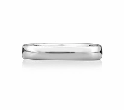 A.JAFFE METROPOLITAN SCULPTED CORNER MEN'S SIGNATURE BAND