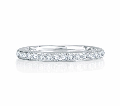 A.JAFFE QUILTED COLLECTION DELICATE QUILTED ANNIVERSARY BAND 0.22