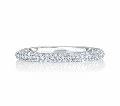 A.JAFFE QUILTED COLLECTION DELICATE QUILTED ANNIVERSARY BAND 0.29