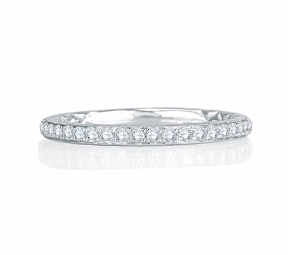 A.JAFFE QUILTED COLLECTION DELICATE QUILTED ANNIVERSARY BAND 0.2