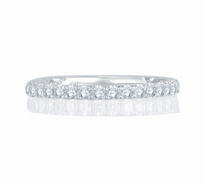 A.JAFFE QUILTED COLLECTION DELICATE QUILTED ANNIVERSARY BAND 0.31