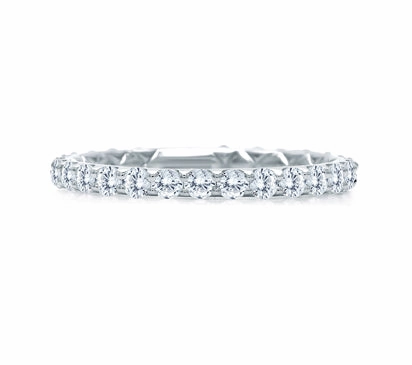 A.JAFFE QUILTED COLLECTION DELICATE QUILTED ANNIVERSARY BAND 0.33