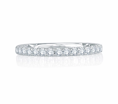 A.JAFFE QUILTED COLLECTION INTRICATE DELICATE QUILTED ANNIVERSARY BAND 0.31