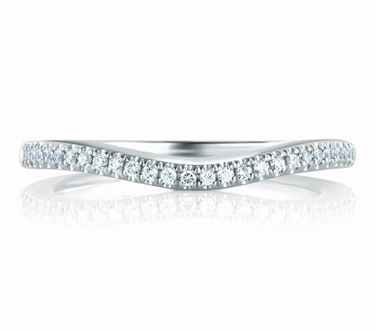 A.JAFFE SEASONS OF LOVE DELICATE PAV CONTOUR BAND 0.15