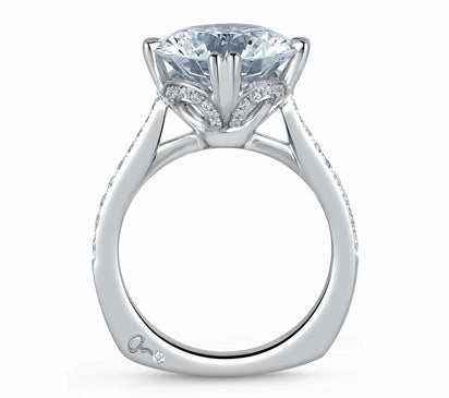 A.JAFFE SEASONS OF LOVE ROUND STATEMENT ENGAGEMENT RING 0.29             (not including center ston