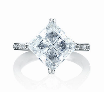 A.JAFFE SEASONS OF LOVE WHIMSICAL ENGAGEMENT RING 0.34            (not including center stone)