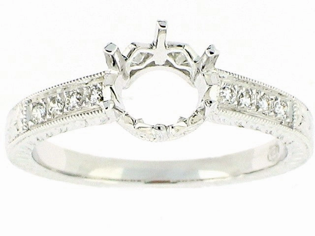 Beverley K 18 K White gold  0.08ct Diamond engagement mounting