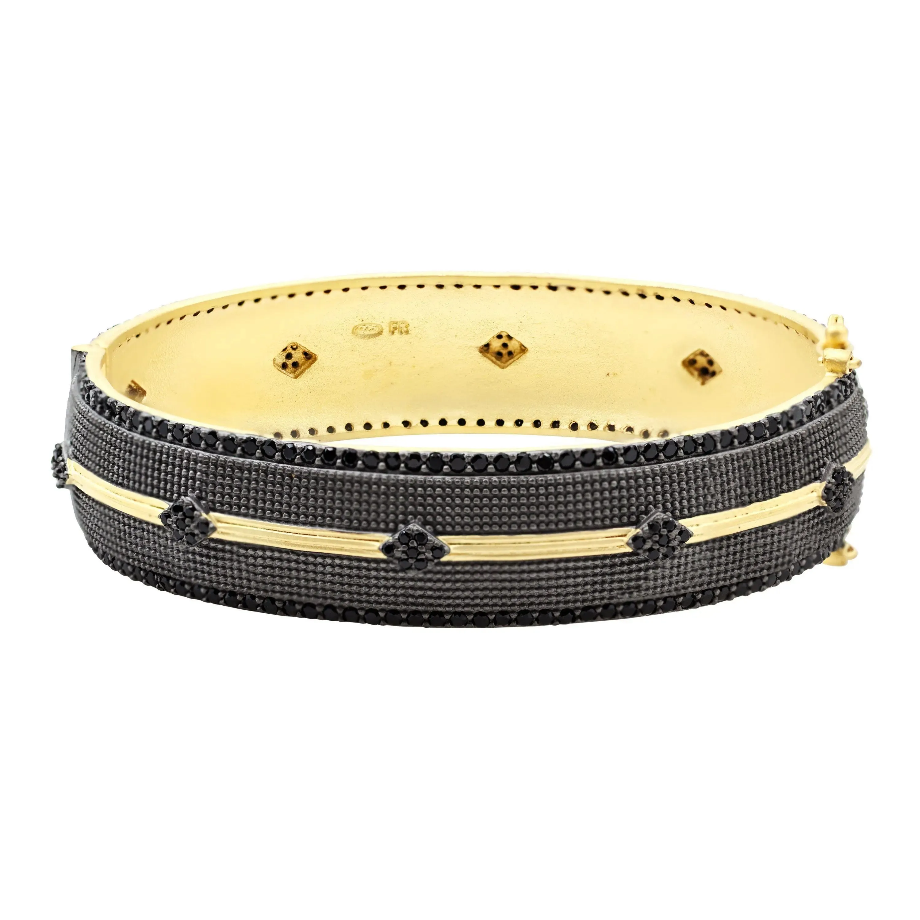 Black Pav Hinge Bracelet