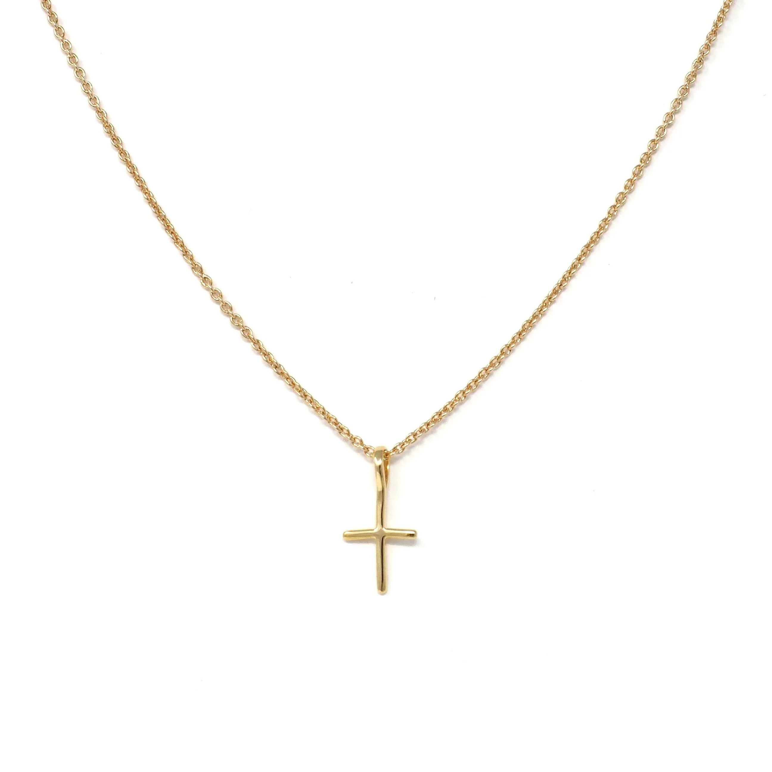 Cross My Heart Necklace in 10K Gold