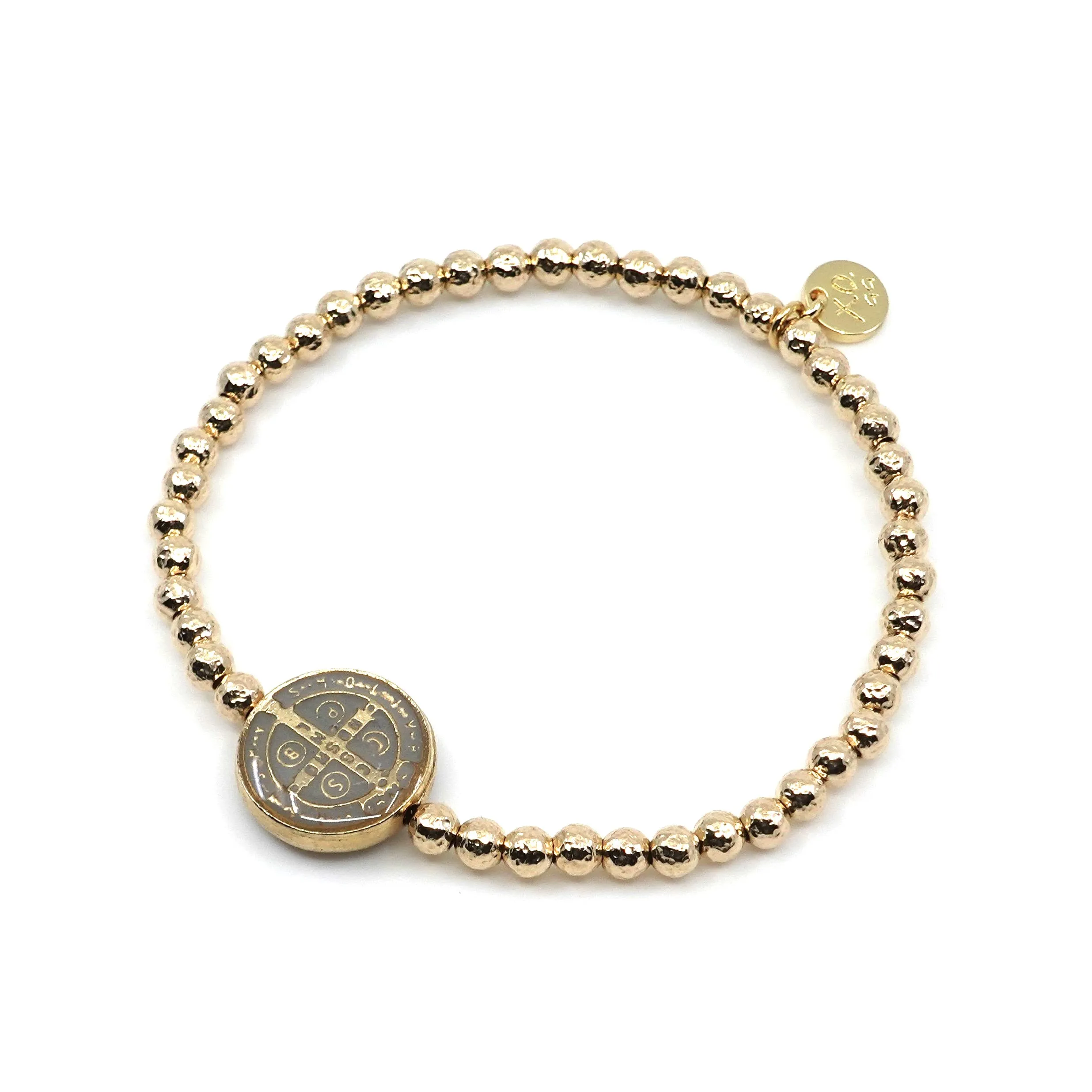 Eternity Bracelet with St. Benedict Charm