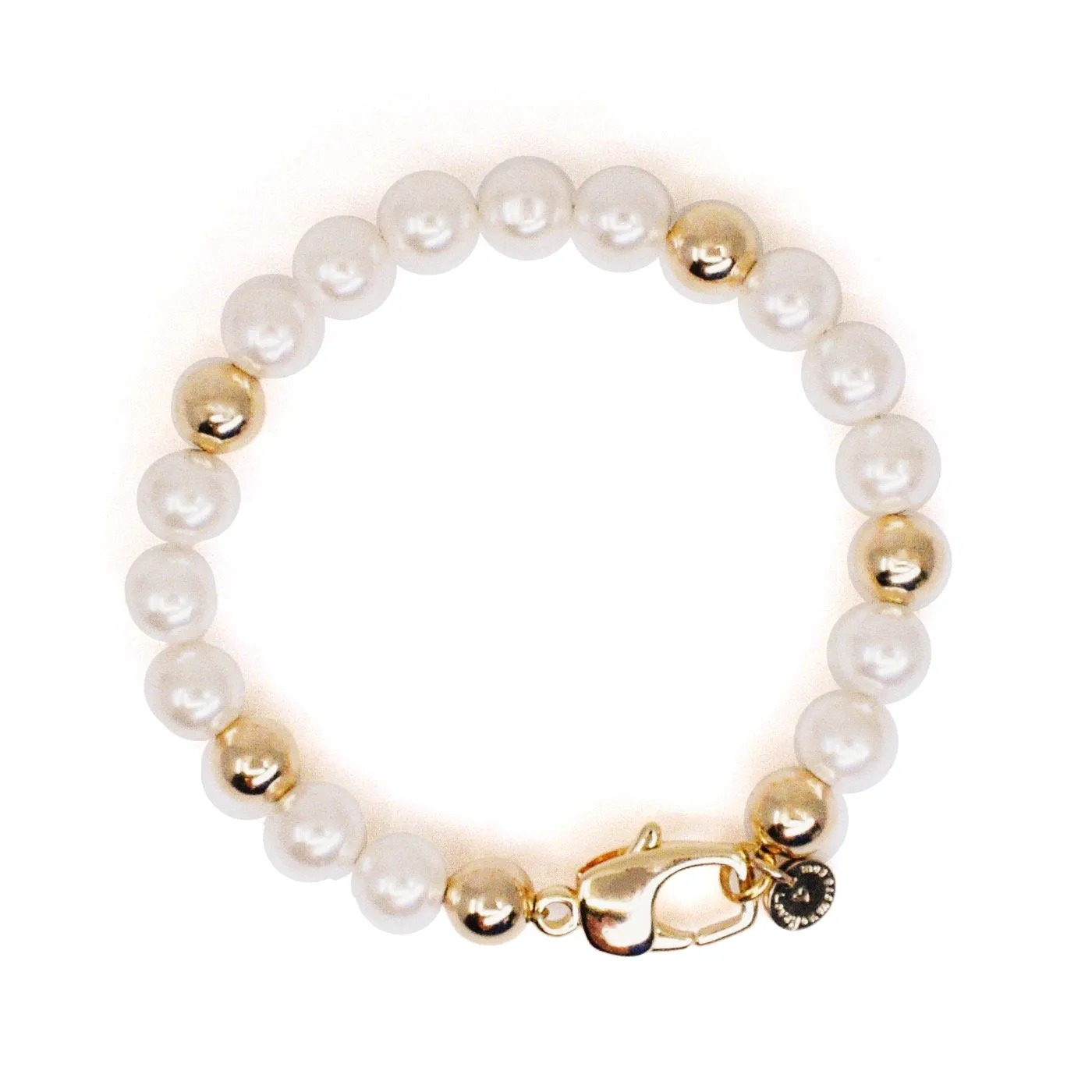 Eternity Forever Pearl Bracelet in Gold