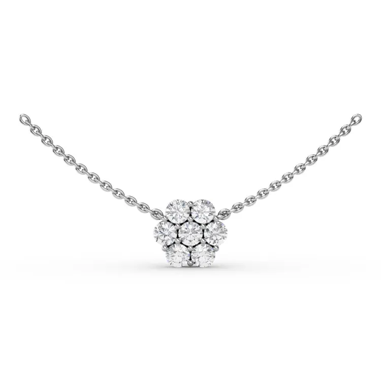 Floral Diamond Necklace